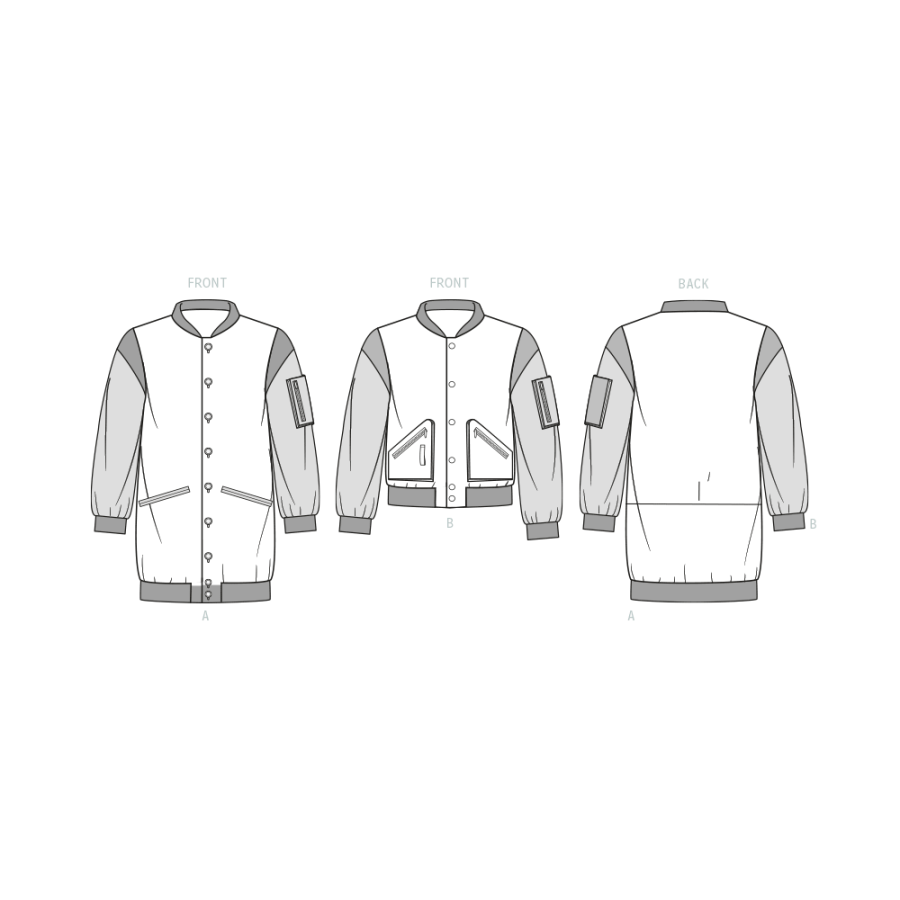 patron blouson BOMBER homme - Mc Call's ME2010  - 3