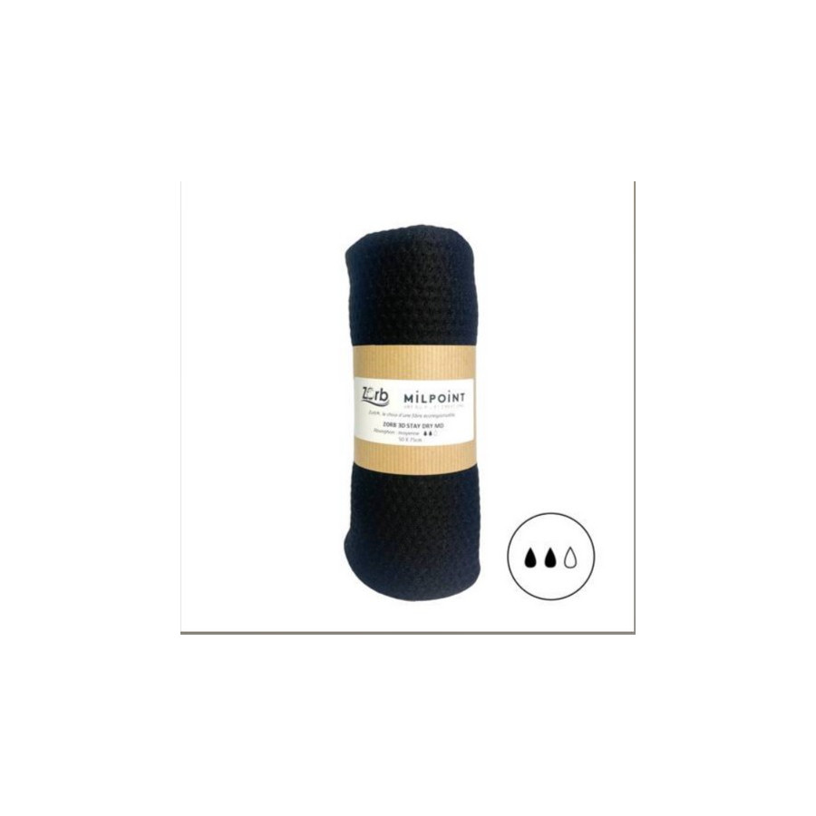 Coupon absorbant moyen MD ZORB®3D Stay Dry 50x75 cm Noir  - 1