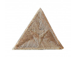 Ecusson thermocollant triangle beige