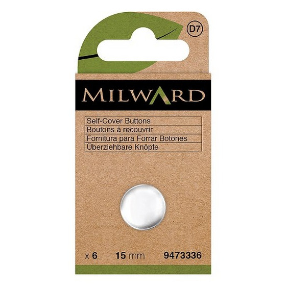 Boutons à recouvrir 15 mm Milward  - 1