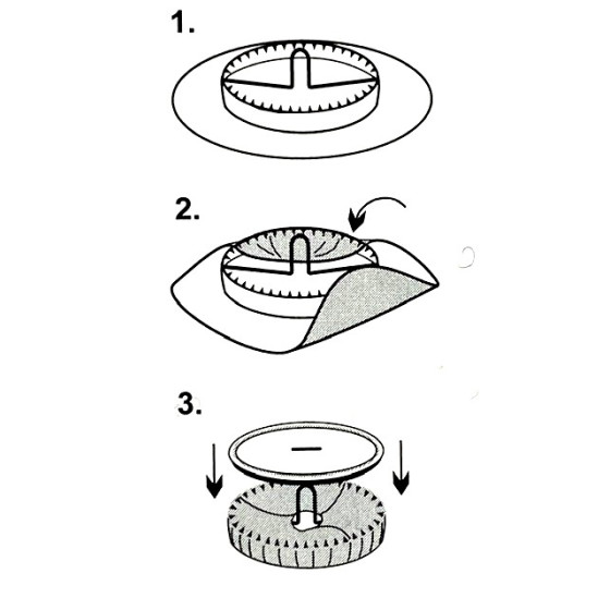 Boutons à recouvrir 19 mm Milward  - 2