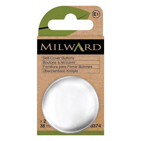 Boutons à recouvrir 38 mm Milward  - 1