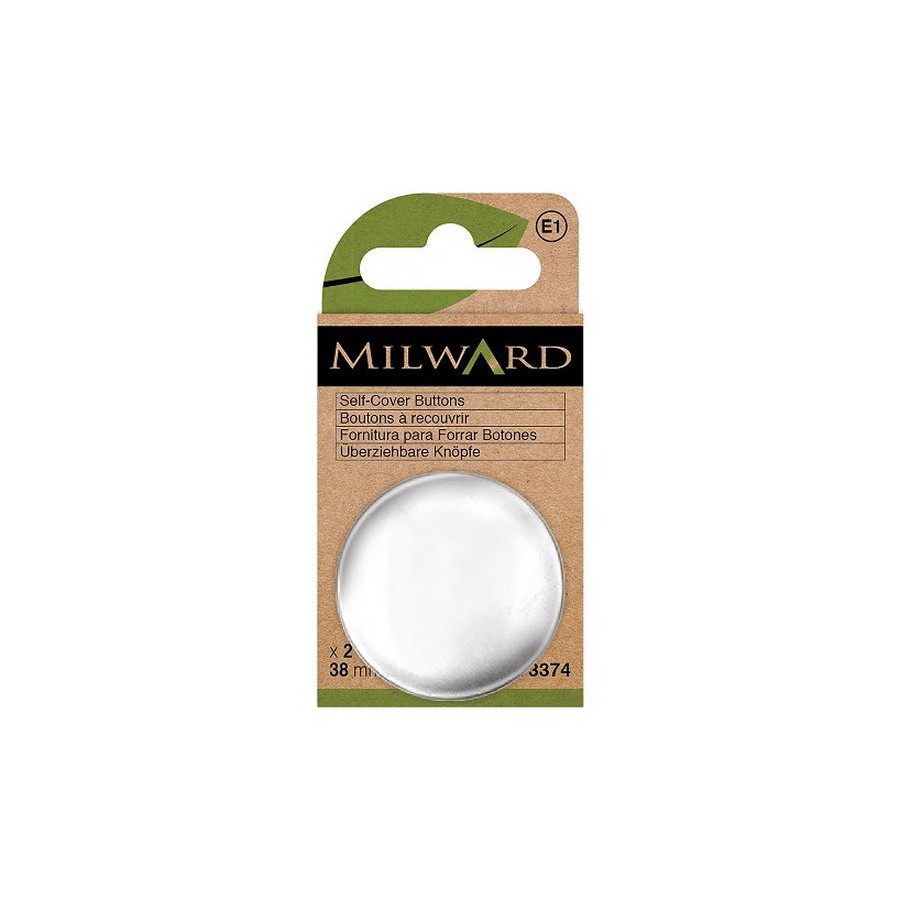 Boutons à recouvrir 38 mm Milward  - 1