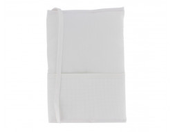 Protège carnet de santé blanc à broder