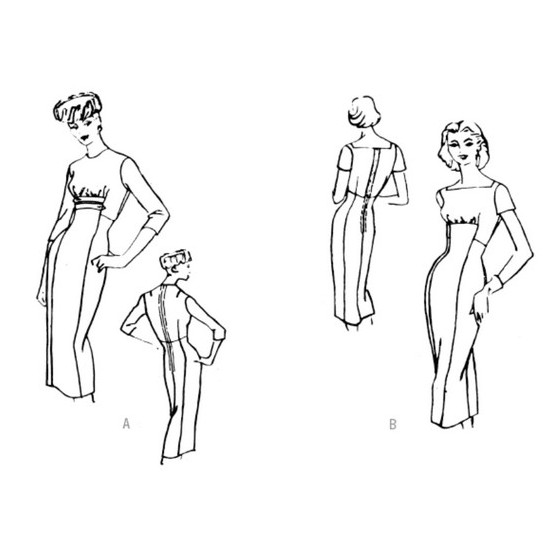 Patron de robes pour femme - Vogue V1979  - 5