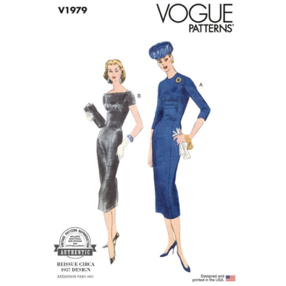 Patron de robes pour femme - Vogue V1979  - 1