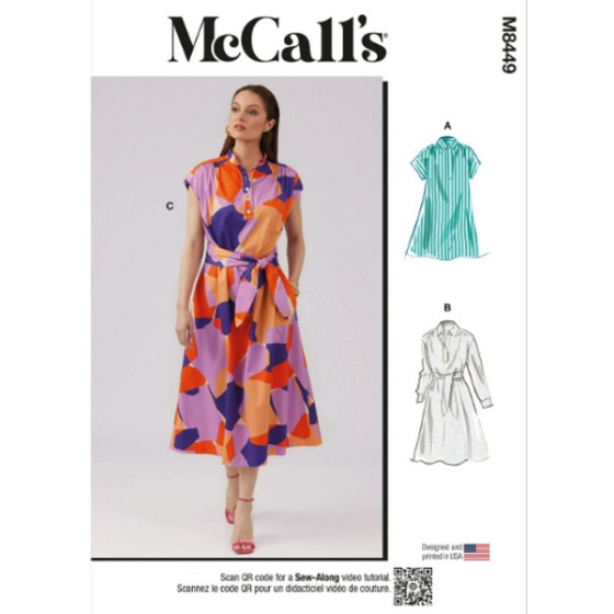 Patron Robe pour femmes - Mc Call's M8449  - 1