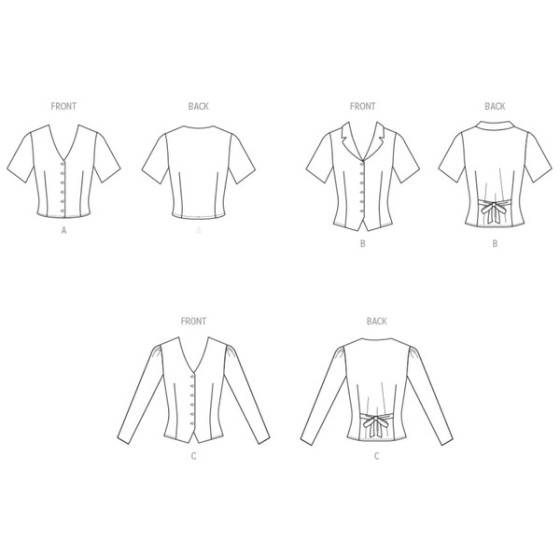 Patron gilet boutonnée pour femmes - Mc Call's M8451  - 3