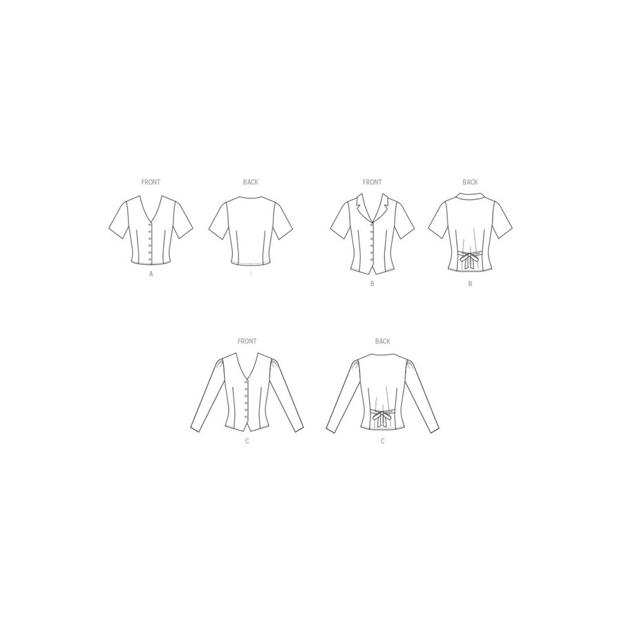 Patron gilet boutonnée pour femmes - Mc Call's M8451  - 3