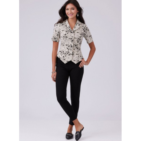 Patron gilet boutonnée pour femmes - Mc Call's M8451  - 7