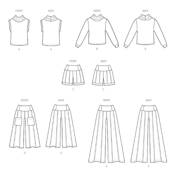 Patron Haut, Short et Pantalon pour femmes - Mc Call's M8456  - 3