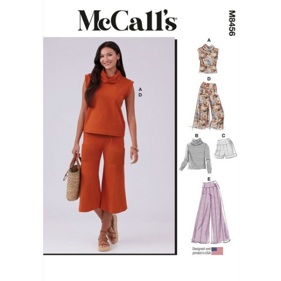 Patron Haut, Short et Pantalon pour femmes - Mc Call's M8456  - 1