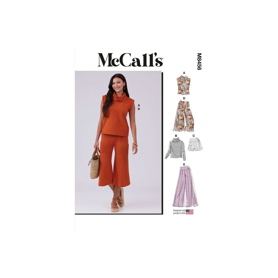 Patron Haut, Short et Pantalon pour femmes - Mc Call's M8456  - 1