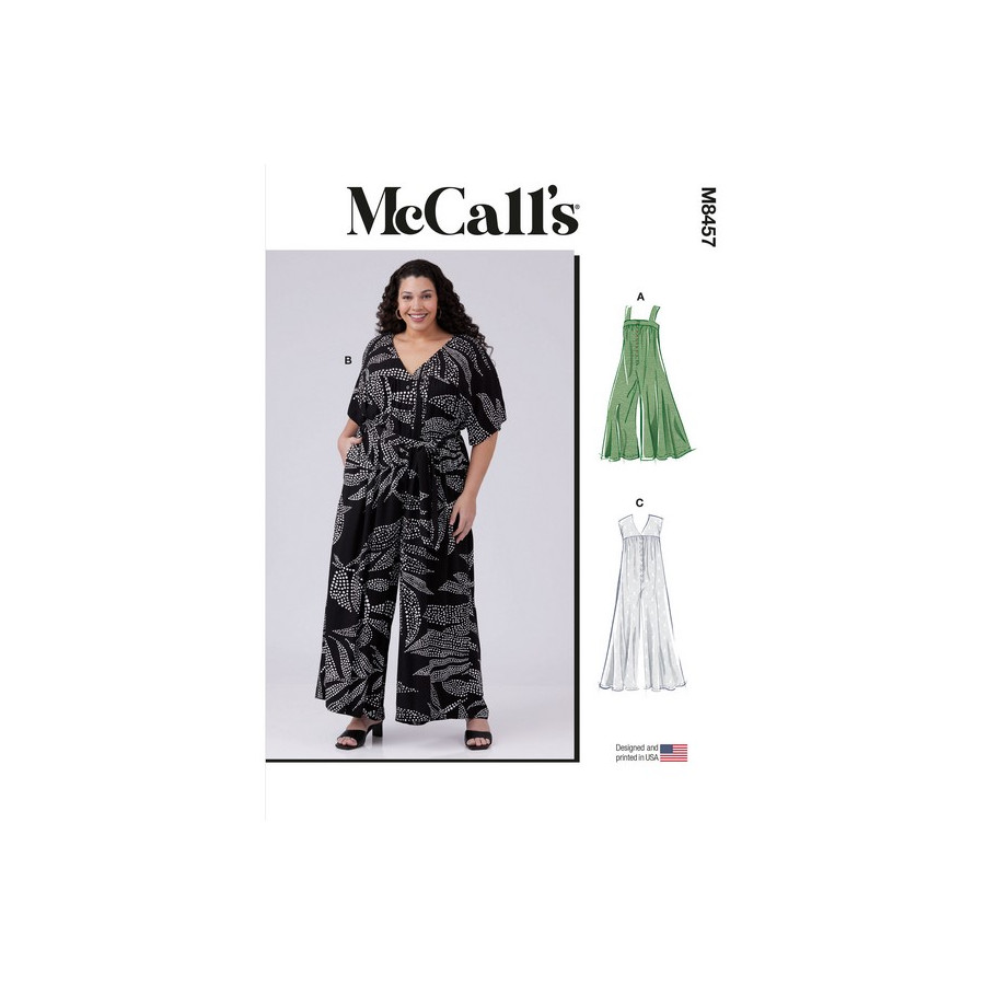 Patron Combinaison ample et ceinture pour femmes - Mc Call's M8457  - 1