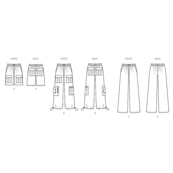 Patron Pantalon et short pour femmes et hommes - Mc Call's M8458  - 3