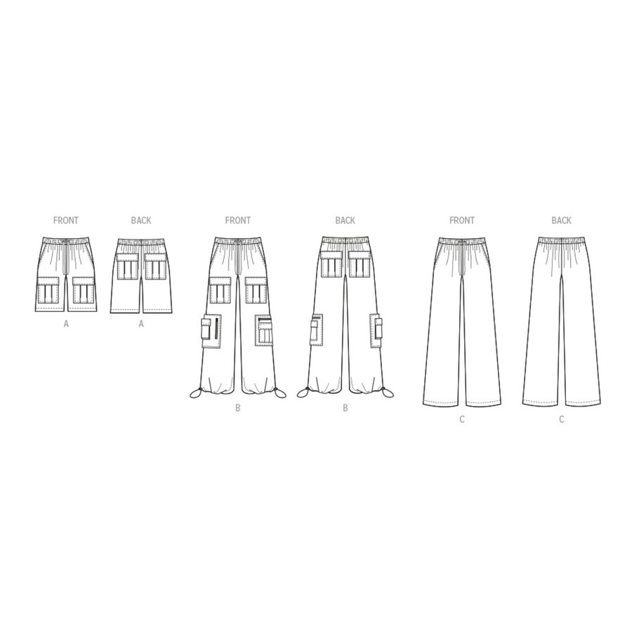 Patron Pantalon et short pour femmes et hommes - Mc Call's M8458  - 3