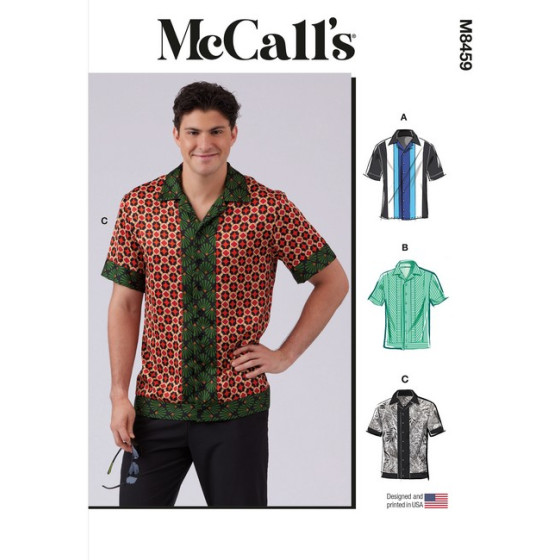 Patron Chemises bowling pour hommes - Mc Call's M8459  - 1