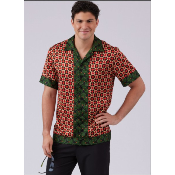 Patron Chemises bowling pour hommes - Mc Call's M8459  - 4