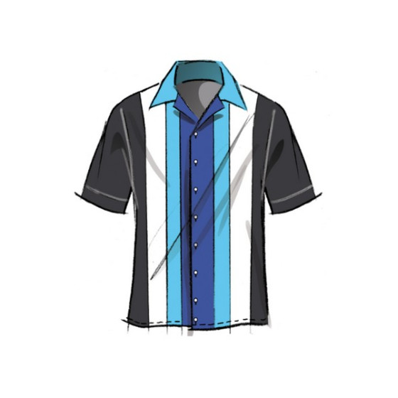 Patron Chemises bowling pour hommes - Mc Call's M8459  - 5