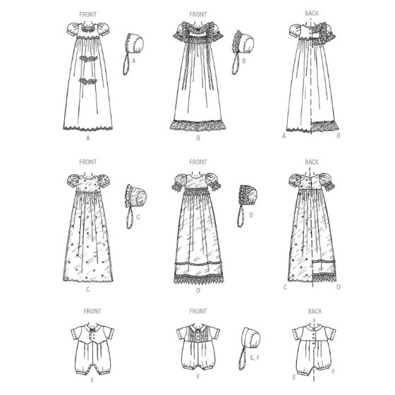Patron Robes pour bébés - Mc Call's M8460  - 3