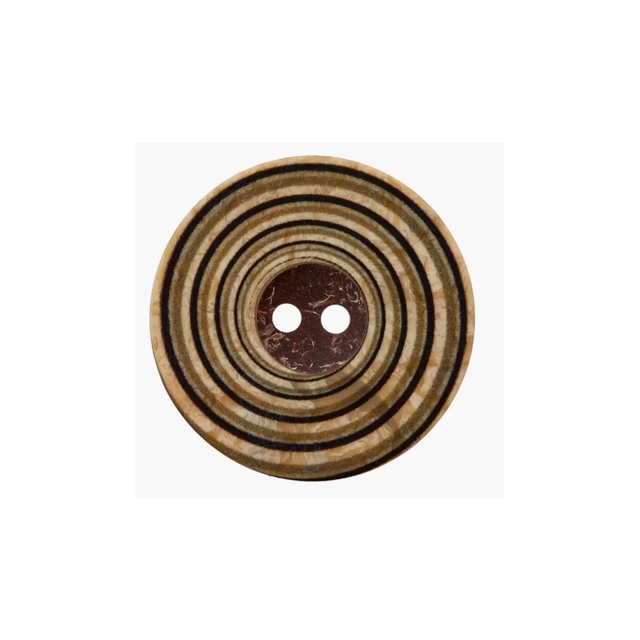 Bouton spirale vert 34 mm  - 1