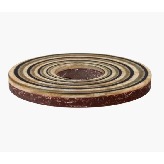 Bouton spirale vert 34 mm  - 2
