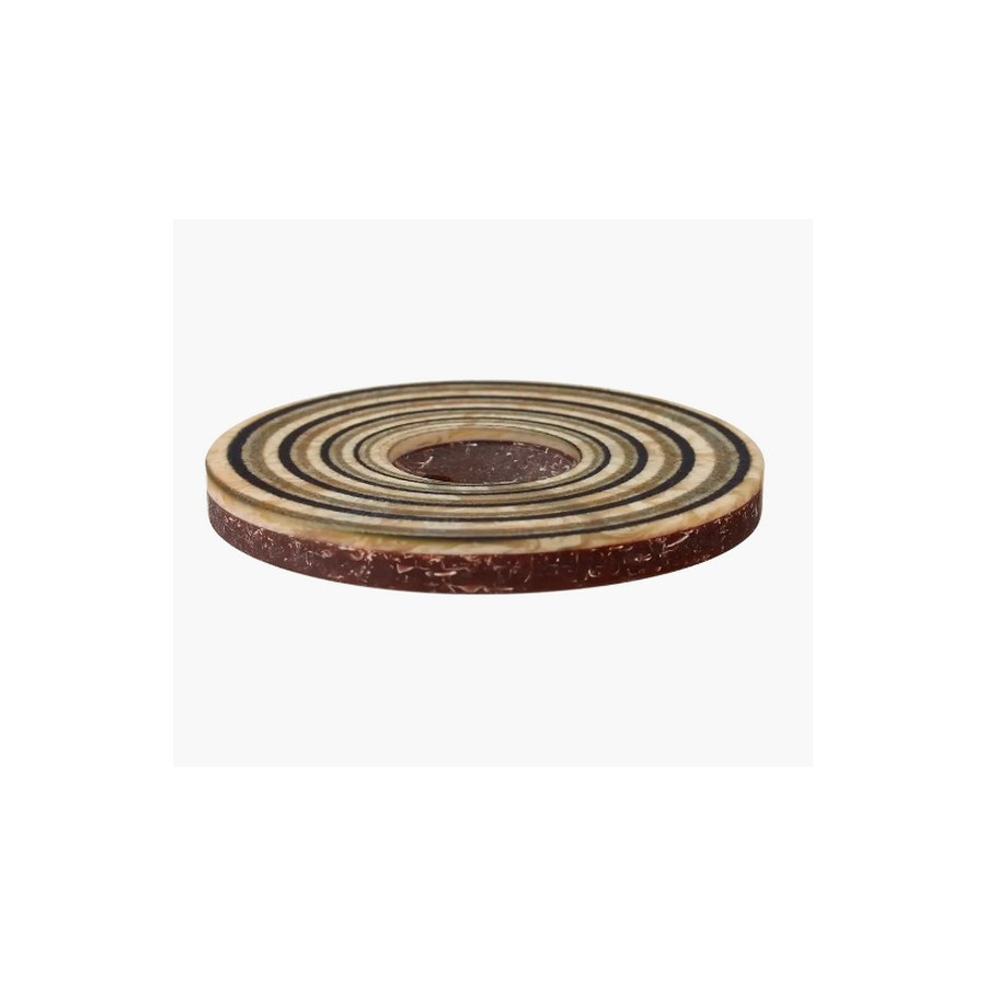 Bouton spirale vert 34 mm  - 2