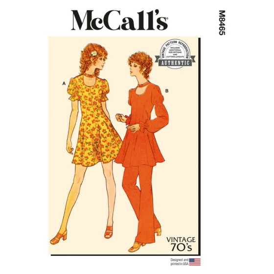 Patron Robe, Tunique et pantalon pour Femmes - Mc Call's M8465  - 1