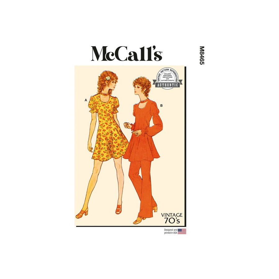 Patron Robe, Tunique et pantalon pour Femmes - Mc Call's M8465  - 1