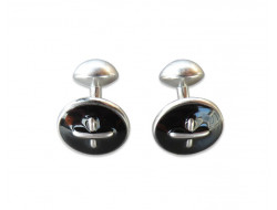 Boutons de manchettes noirs