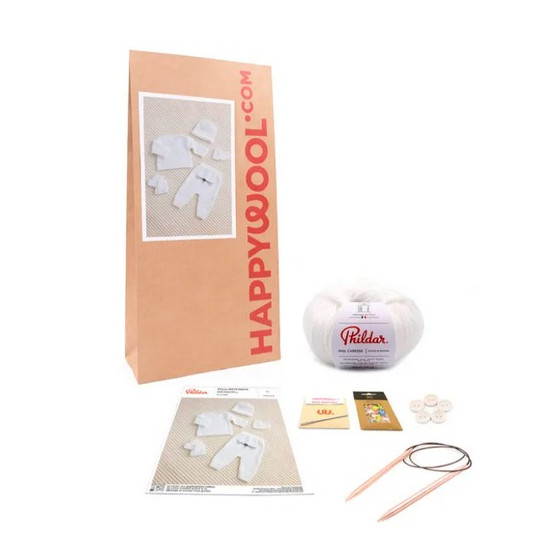 Kit tricot 5 modèles valise maternité Phildar  - 1