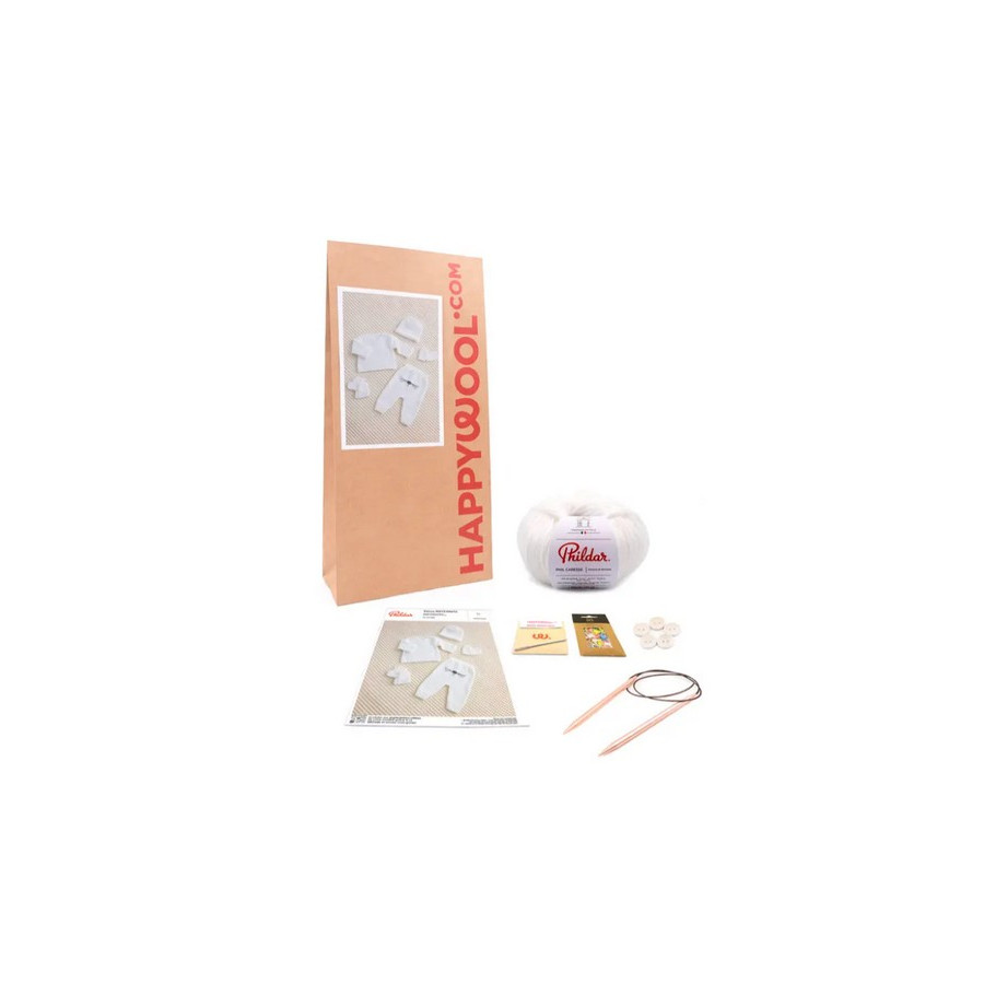Kit tricot 5 modèles valise maternité Phildar  - 1