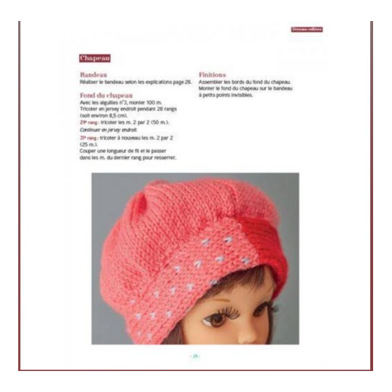 Livre 12 tenues de poupées au tricot & leurs accessoires  - 5