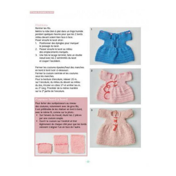 Livre 12 tenues de poupées au tricot & leurs accessoires  - 8
