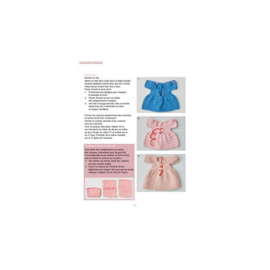 Livre 12 tenues de poupées au tricot & leurs accessoires  - 8