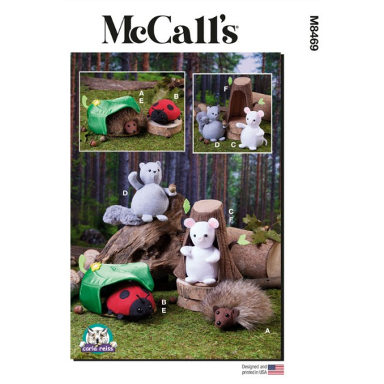 Patron Animaux en peluche - Mc Call's M8469  - 1