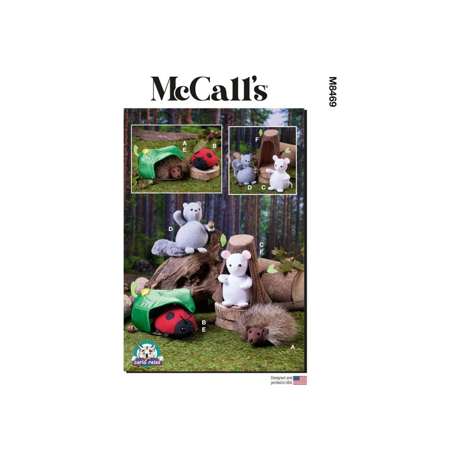 Patron Animaux en peluche - Mc Call's M8469  - 1