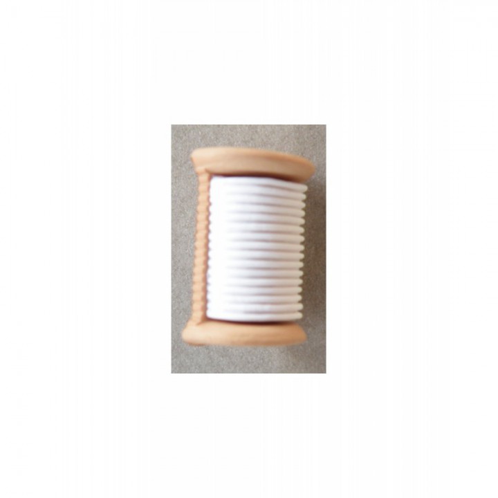 Bouton bobine de fil blanc  - 1