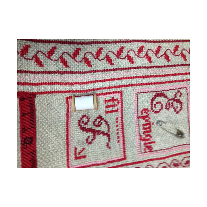 Bouton bobine de fil blanc  - 3