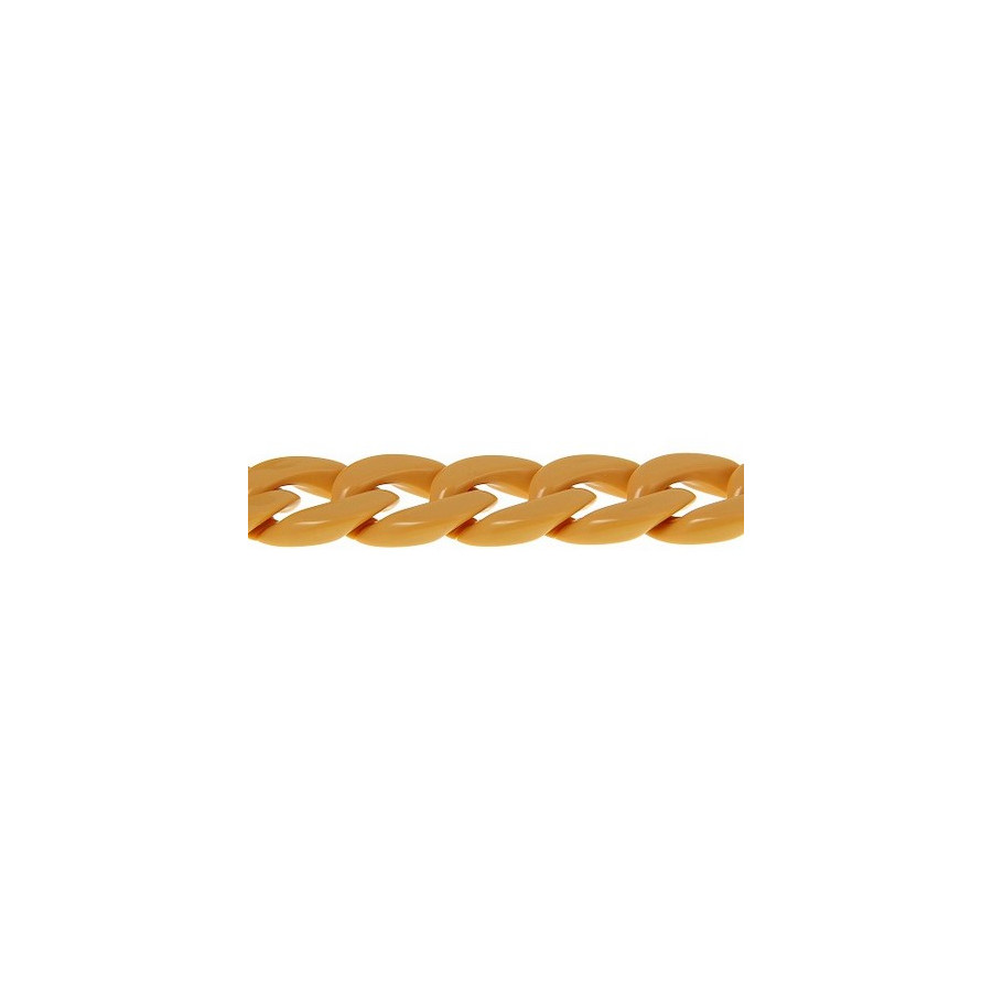 Chaîne plastique caramel 20 mm  - 1