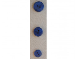 Bouton bleu petites fleurs  - 1