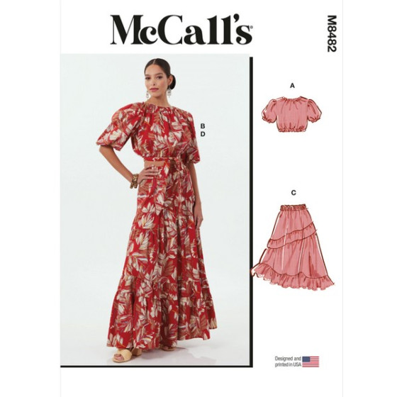 Patron Hauts et Jupes pour femmes - Mc Call's M8482  - 1