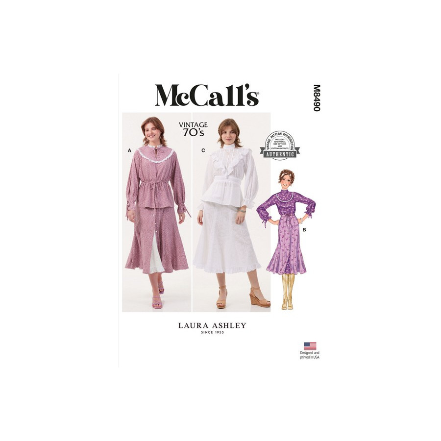 Patron Hauts et Jupon et jupe pour jeunes femmes - Mc Call's M8490  - 1