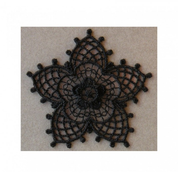 BIAIS NOIR DENTELLE THERMOCOLLANT