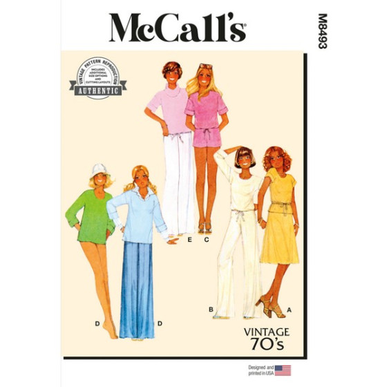 Patron Hauts, Jupe, Pantalon et Short pour jeunes femmes - Mc Call's M8493  - 1