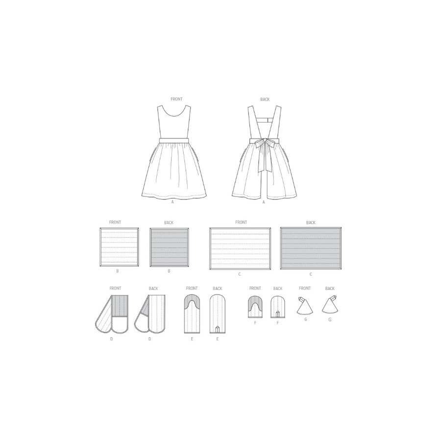 Patron Tablier et Accessoires de cuisine - Mc Call's M8494  - 3