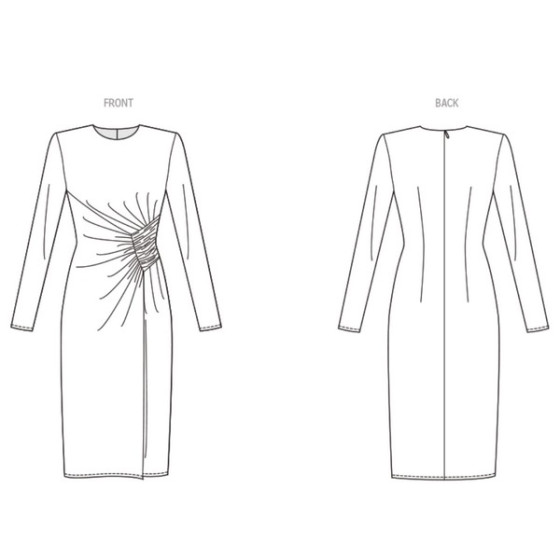 Patron Robe en tricot Jeunes Femmes - Vogue V1981  - 3