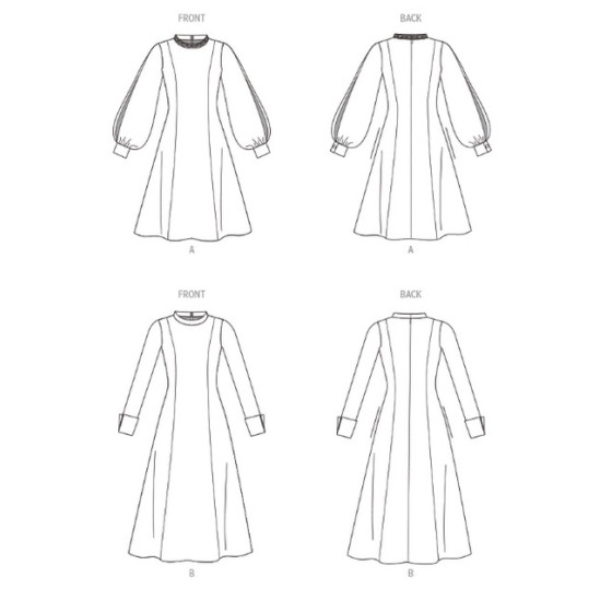 Patron Robes pour Jeunes Femmes - Vogue V1983  - 3