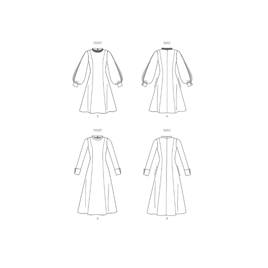 Patron Robes pour Jeunes Femmes - Vogue V1983  - 3