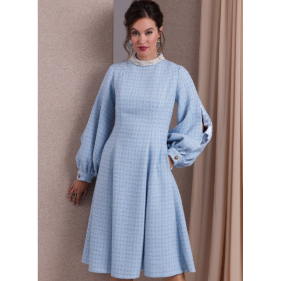 Patron Robes pour Jeunes Femmes - Vogue V1983  - 4